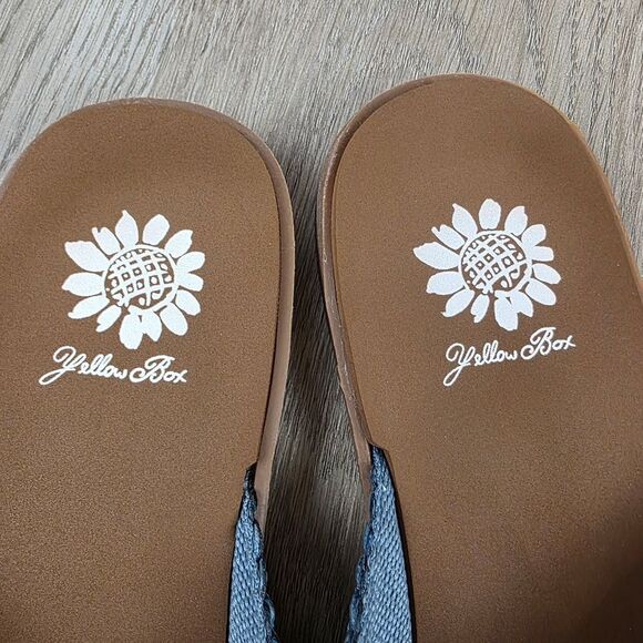 Yellow Box Fida Woven Flip Flop Sandals Size 10 - Picture 6 of 8
